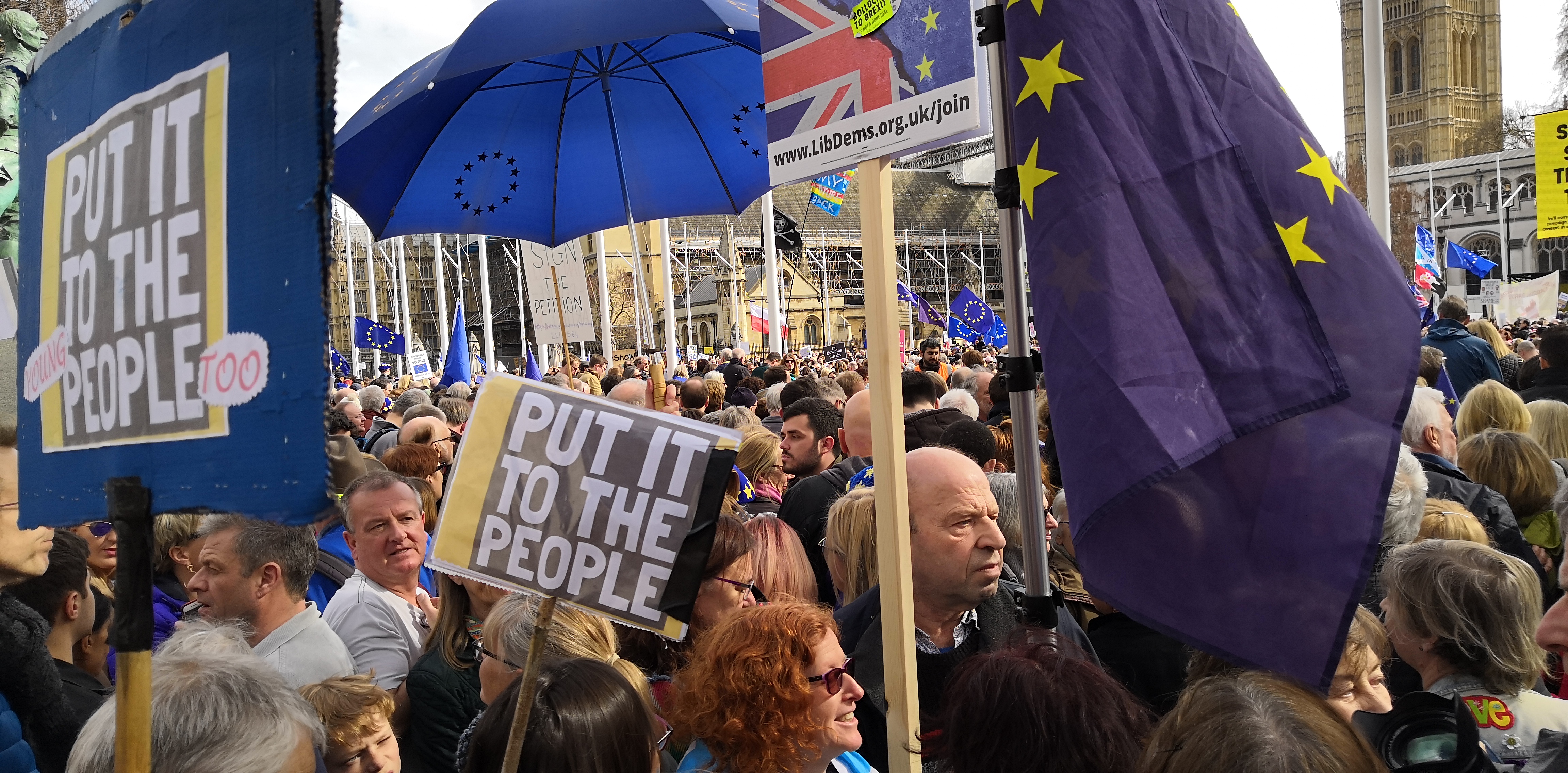 People's Vote march in Parliament Square