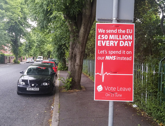 Vote Leave NHS poster 2016