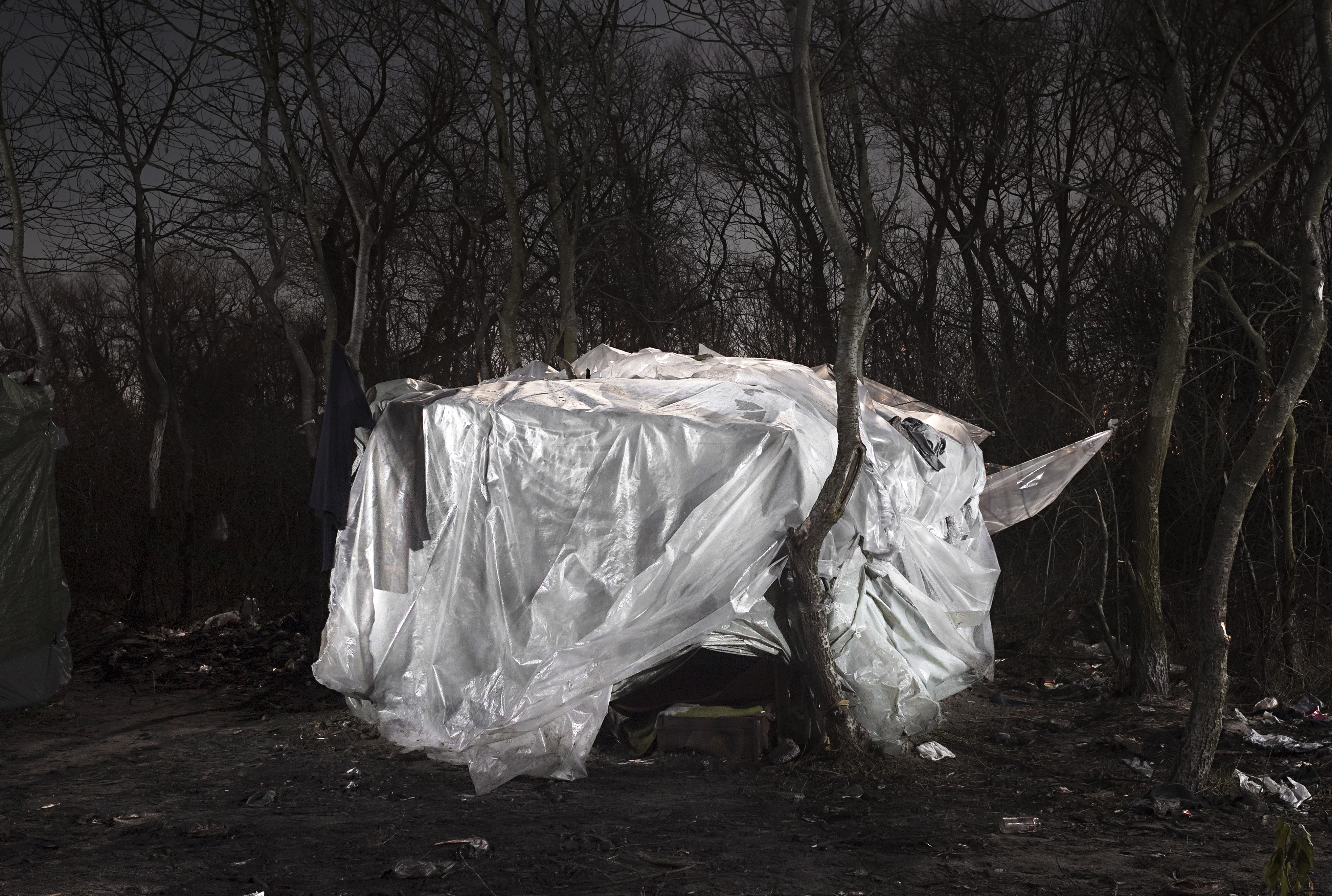 The Calais Jungle camp, 2015